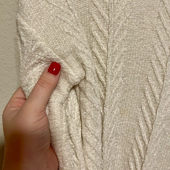 Orvis Women’s Soft Cream Textured Sweater- Size Small - Picture 5 of 5